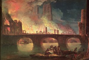 Ein Brand im Hotel-Dieu im Jahr 1772