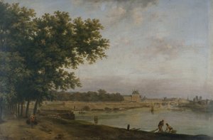Die Tuilerien und die Pont Royal von Jean Baptiste Genillion