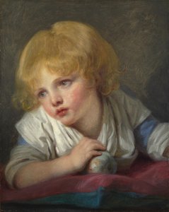 Ein Kind mit einem Apfel, zweite Hälfte des 18. Jahrhunderts von Jean Baptiste Greuze