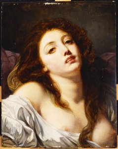 Eine junge Frau, Brustbild von Jean Baptiste Greuze