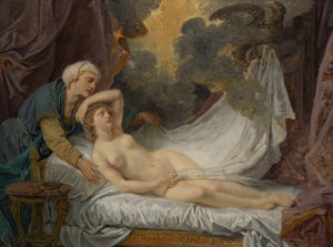 Aegina besucht von Jupiter, ca. 1767-69 von Jean Baptiste Greuze