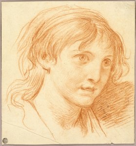 Kopf eines Mädchens mit fixierten Augen