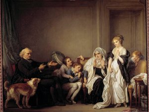 Der Pfarrer und die junge Witwe von Jean Baptiste Greuze