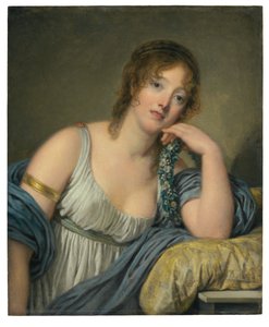 Porträt von Jeanne Philiberte Ledoux (1767–1840), Halbfigur von Jean Baptiste Greuze