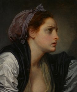 Studienkopf einer Frau, ca. 1780 von Jean Baptiste Greuze