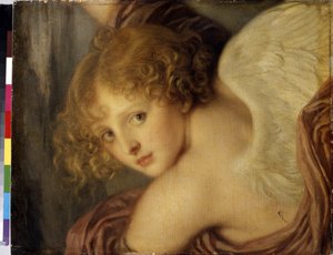 Kopf von Amor von Jean Baptiste Greuze