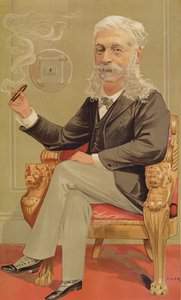 Baron Alphonse de Rothschild, Illustration aus Vanity Fair, 1894 von Jean Baptiste Guth