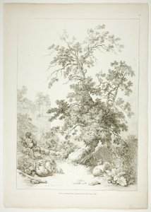 Tafel Sechs von 38 aus Oeuvres de J. B. Huet von Jean Baptiste Huet