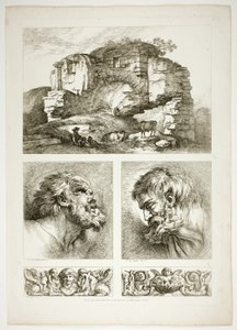 Tafel Zehn von 38 aus Oeuvres de J. B. Huet von Jean Baptiste Huet