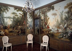 Ansicht des Demarteau-Wohnzimmers, dekoriert von Jean Baptiste Huet (1745-1811)