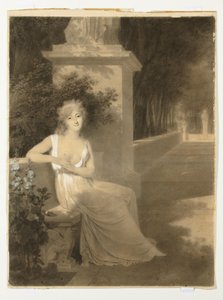 Porträt von Thérésa Tallien als Muse der Poesie