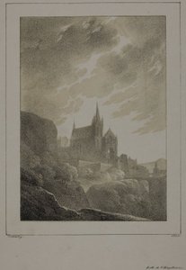 Ansicht einer Kirche von Jean Baptiste Isabey
