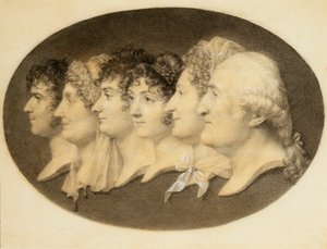 Profilporträt von Augustin und seiner Familie