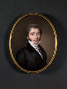 Mann im dunklen Mantel von Jean Baptiste Joseph Duchesne