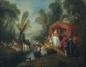 Abreise zur Insel Kythera von Jean Baptiste Joseph Pater