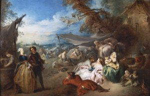 Der Halt der Truppen, genannt Frieden von Jean Baptiste Joseph Pater