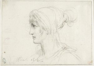 Profil einer Frau von Jean Baptiste Joseph Wicar