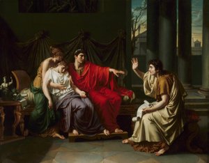 Vergil liest die "Aeneis" Augustus, Octavia und Livia vor von Jean Baptiste Joseph Wicar