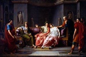 Vergil liest den sechsten Gesang der Aeneis von Jean Baptiste Joseph Wicar