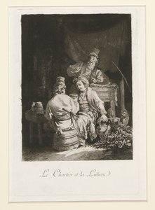 Die Tugend im Kabarett und Der Fuhrmann und die Milchfrau von Jean Baptiste Le Prince