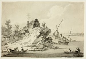 Rustikale Küstenszene von Jean Baptiste Le Prince