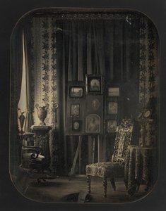 [Der Salon von Baron Gros] von Jean Baptiste Louis Gros