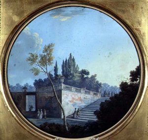 Klassischer Garten, möglicherweise in Versailles von Jean Baptiste Marechal