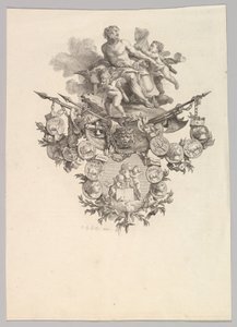 Vignette mit Hephaistos und Putti, 1779 von Jean Baptiste Marie Huet