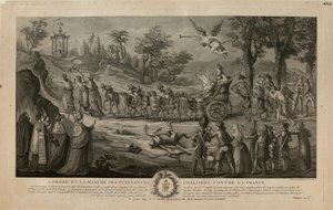Marsch der gegen Frankreich verbündeten Mächte, 1798 von Jean Baptiste Marie Louvion