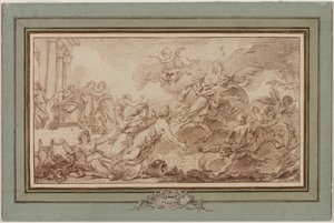 Boreas entführt Oreithyia von Jean Baptiste Marie Pierre