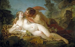 Jupiter und Antiope von Jean Baptiste Marie Pierre