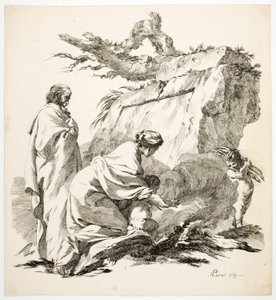 Die Flucht nach Ägypten von Jean Baptiste Marie Pierre