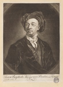 Porträt von Monnoyer aus "Le Livre de toutes sortes de fleurs d