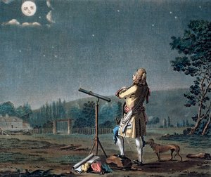 Bernard le Bovier de Fontenelle betrachtet die Vielzahl der Welten