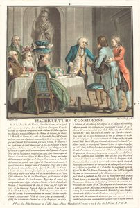 Die Landwirtschaft betrachtet, der Graf von Veaux von Jean Baptiste Morret after Antoine François Sergent