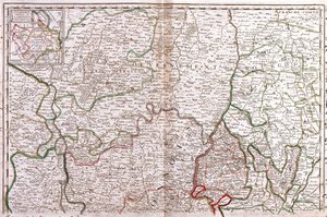 Karte von Burgund (Frankreich)
