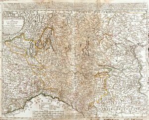 Karte der Lombardei (Italien)