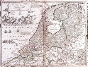Karte der Niederlande