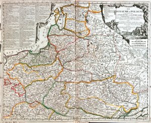 Karte von Polen und Litauen von Jean Baptiste Nolin