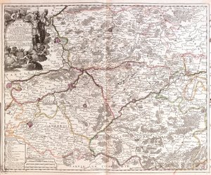 Karte der Grafschaft Hennegau (Belgien) (Gravur) von Jean Baptiste Nolin