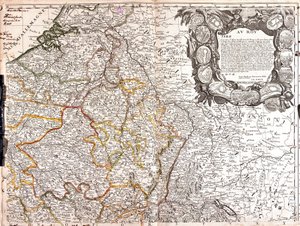 Karte des Herzogtums Luxemburg, Champagne und Herzogtum Lothringen