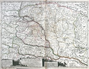Karte des Königreichs Ungarn von Jean Baptiste Nolin