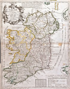 Karte des Königreichs Irland, gewidmet Marie d