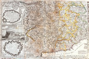 Karte der südlichen Gebiete des Herzogs von Savoyen, Italien von Jean Baptiste Nolin