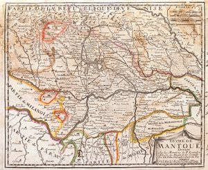 Karte der Provinz Mantova (Italien)