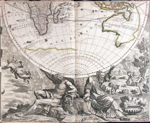 Karte der südlichen Hemisphäre der Welt