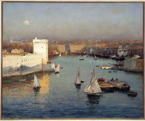 Blick auf den Alten Hafen von Marseille vom Pharo von Jean Baptiste Olive