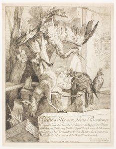 Vier Jagdmotive, Nr. 1 von Jean Baptiste Oudry