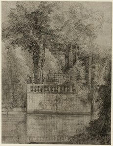 Gitterwerk und Spiegelbecken in Arcueil
