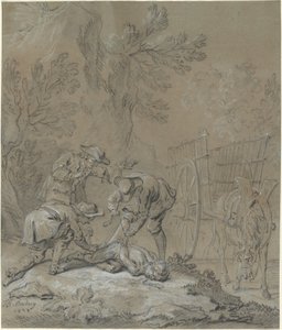 Ragotin liegt bei den Eltern des Narren von Jean Baptiste Oudry